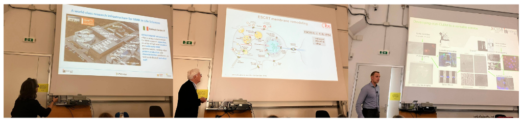 Roberta Pierattelli (left), Winfried Weissenhorn (middle) and Jiri Novacek (right) give presentations.